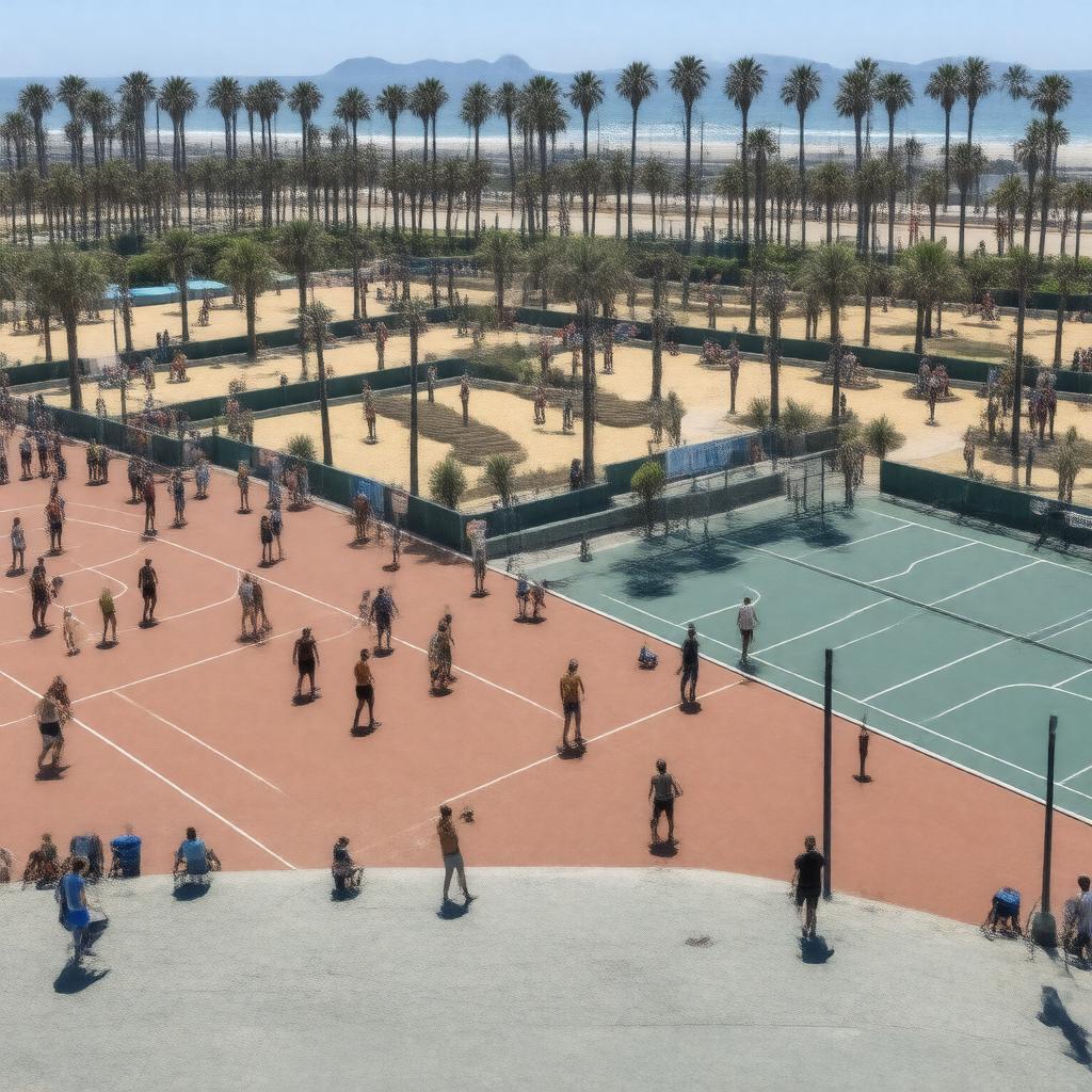 AI-created image of Venice Beach Recreation Center