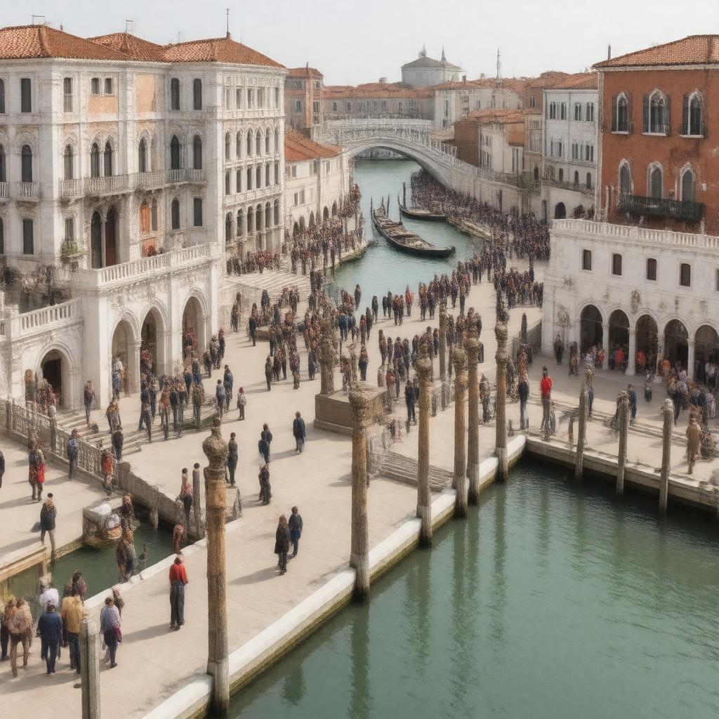 AI-created image of Venice Biennale Satellite Exhibitions