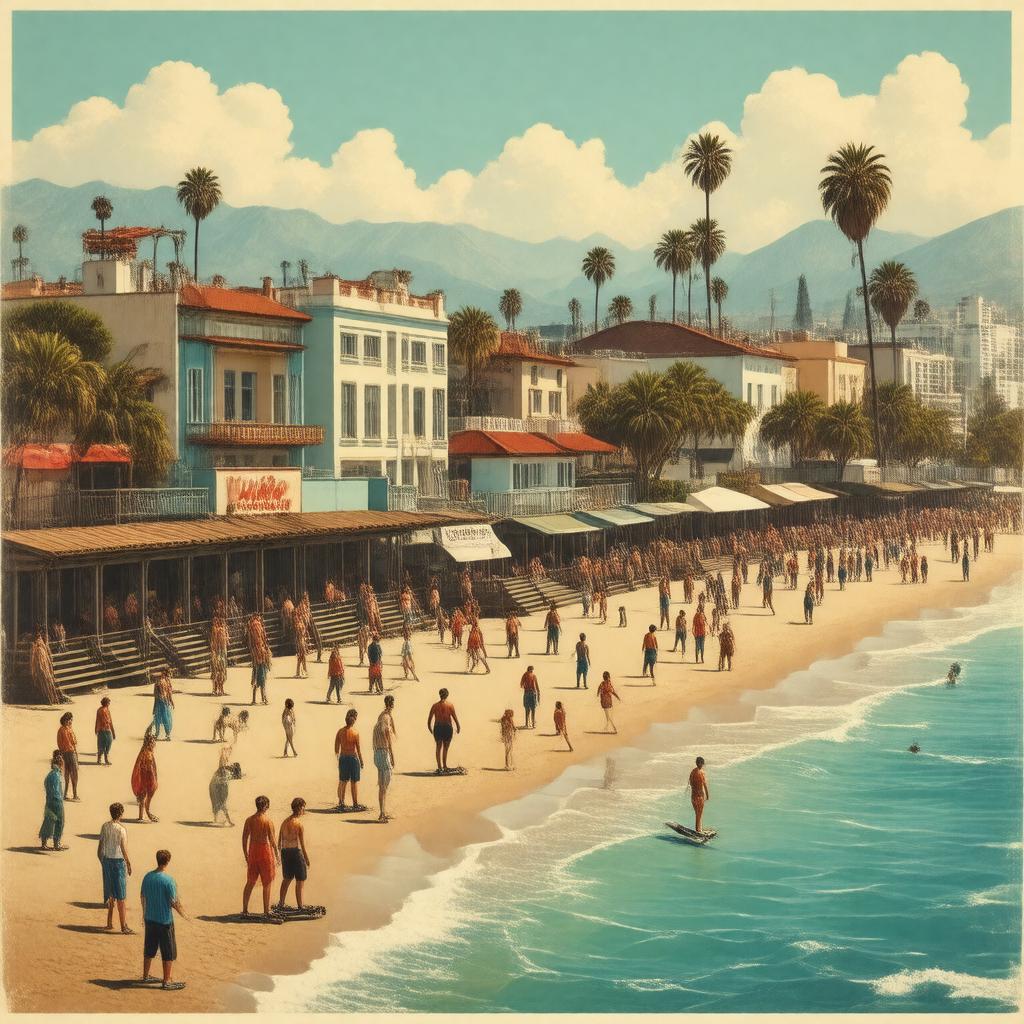AI-created image of Venice, Los Angeles