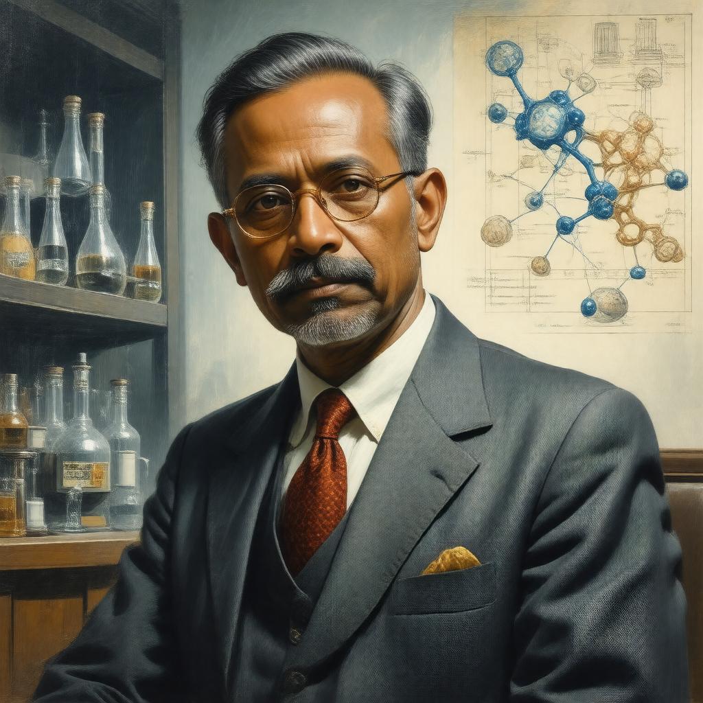 AI-created image of Venkatraman Ramakrishnan