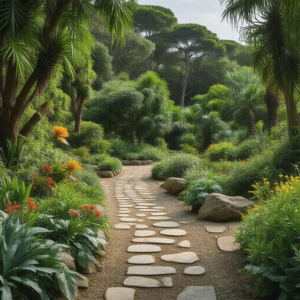 Click to view larger image AI-created image of Ventnor Botanic Garden