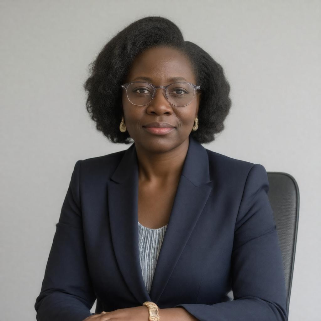 Click to view larger image AI-created image of Vera Songwe