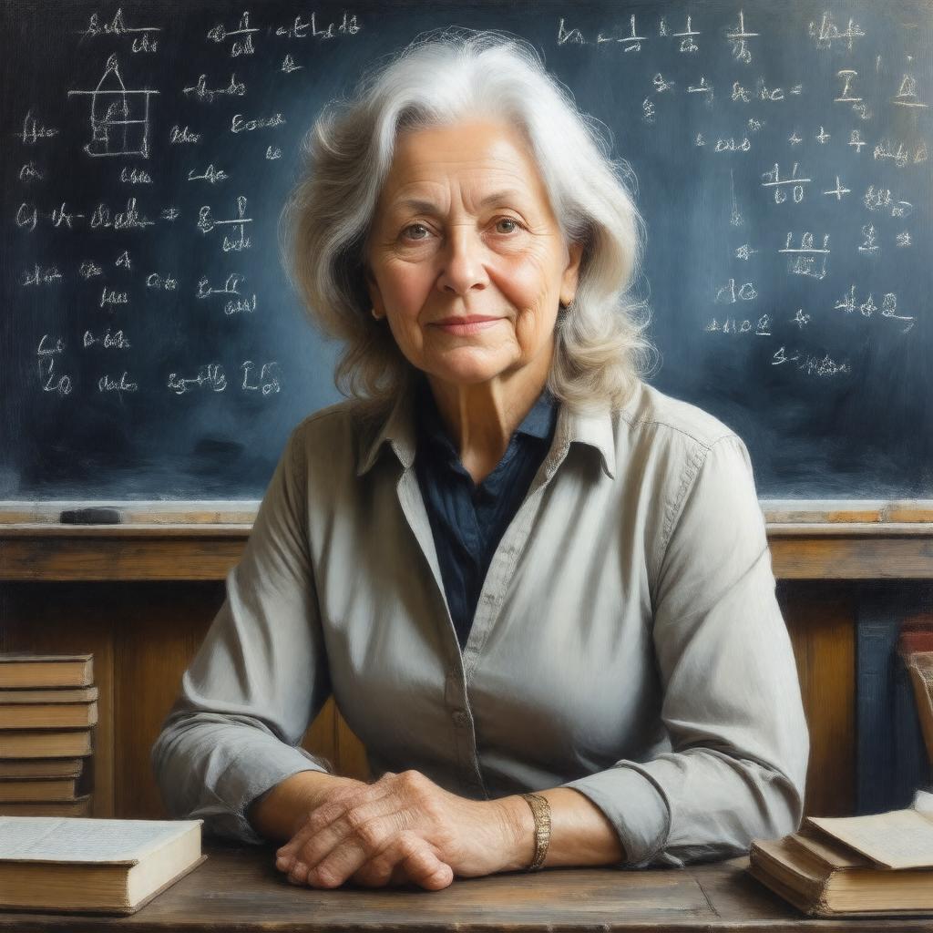 AI-created image of Verena Huber-Dyson