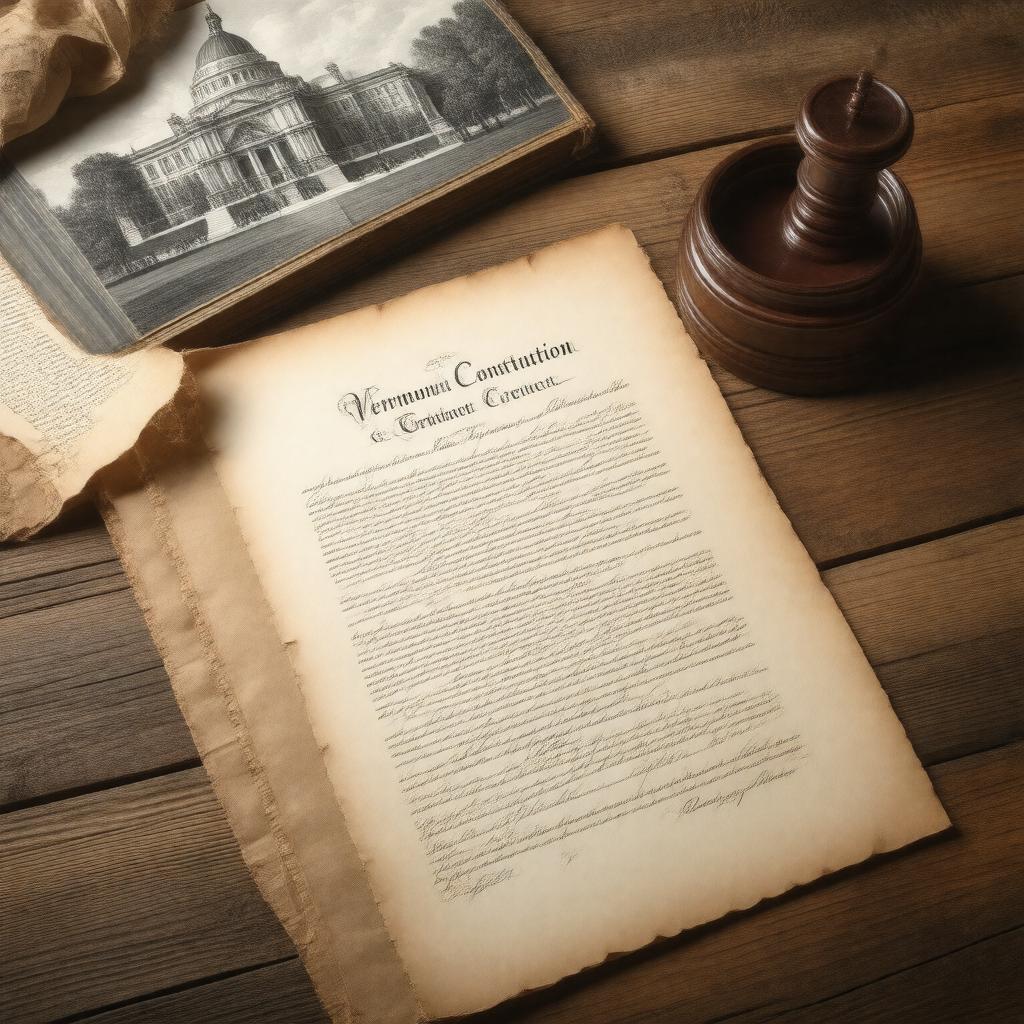 Click to view larger image AI-created image of Vermont Constitution