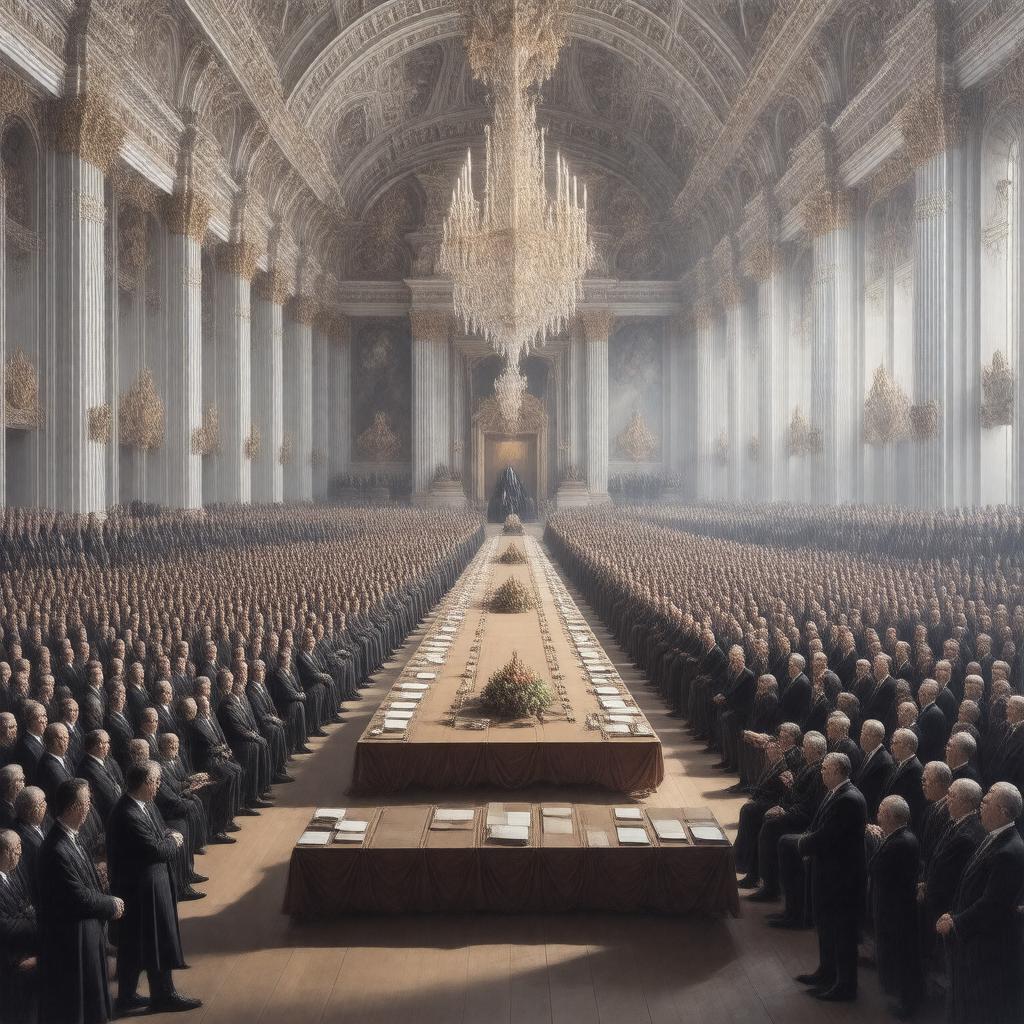 AI-created image of Versailles Peace Conference