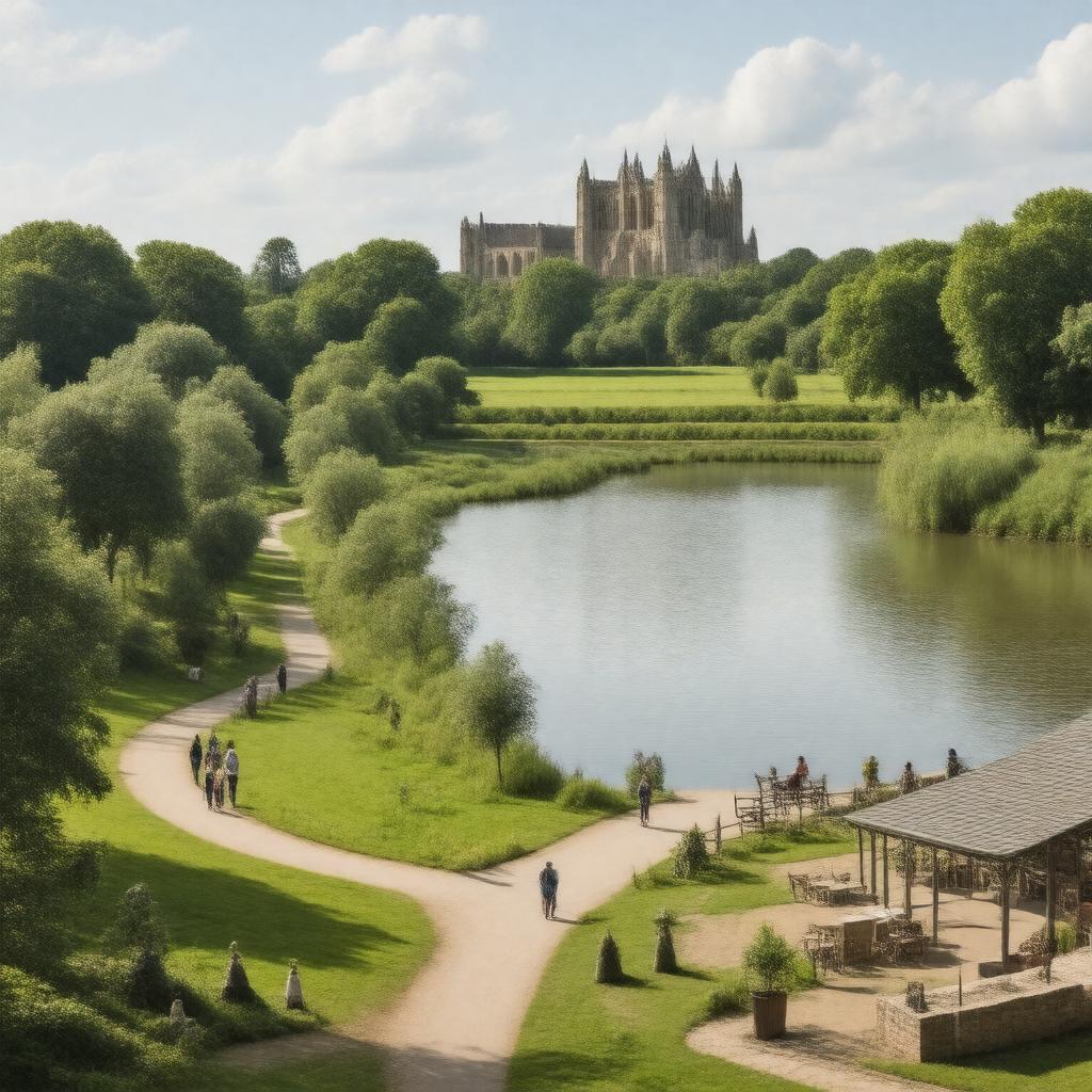 AI-created image of Verulamium Park