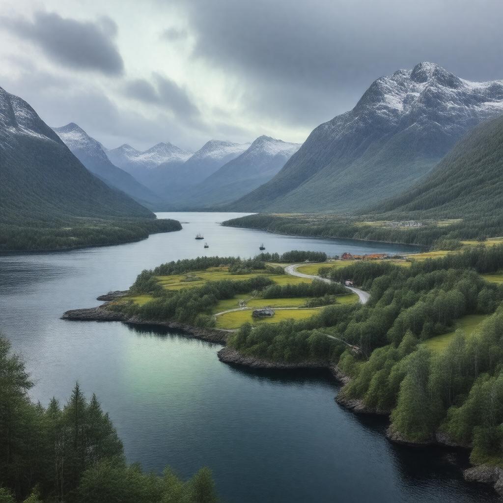 AI-created image of Vesterålen