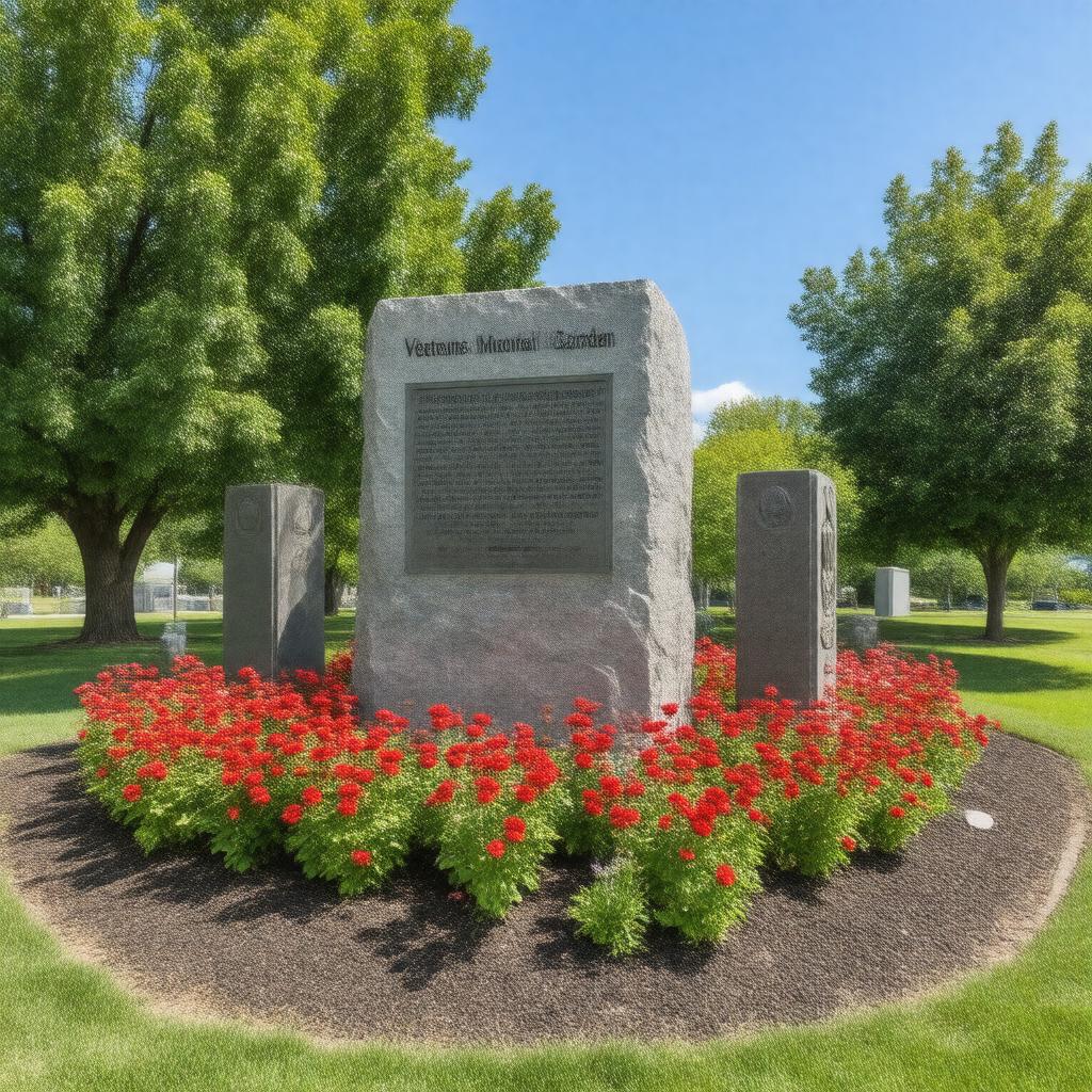 AI-created image of Veterans Memorial Garden