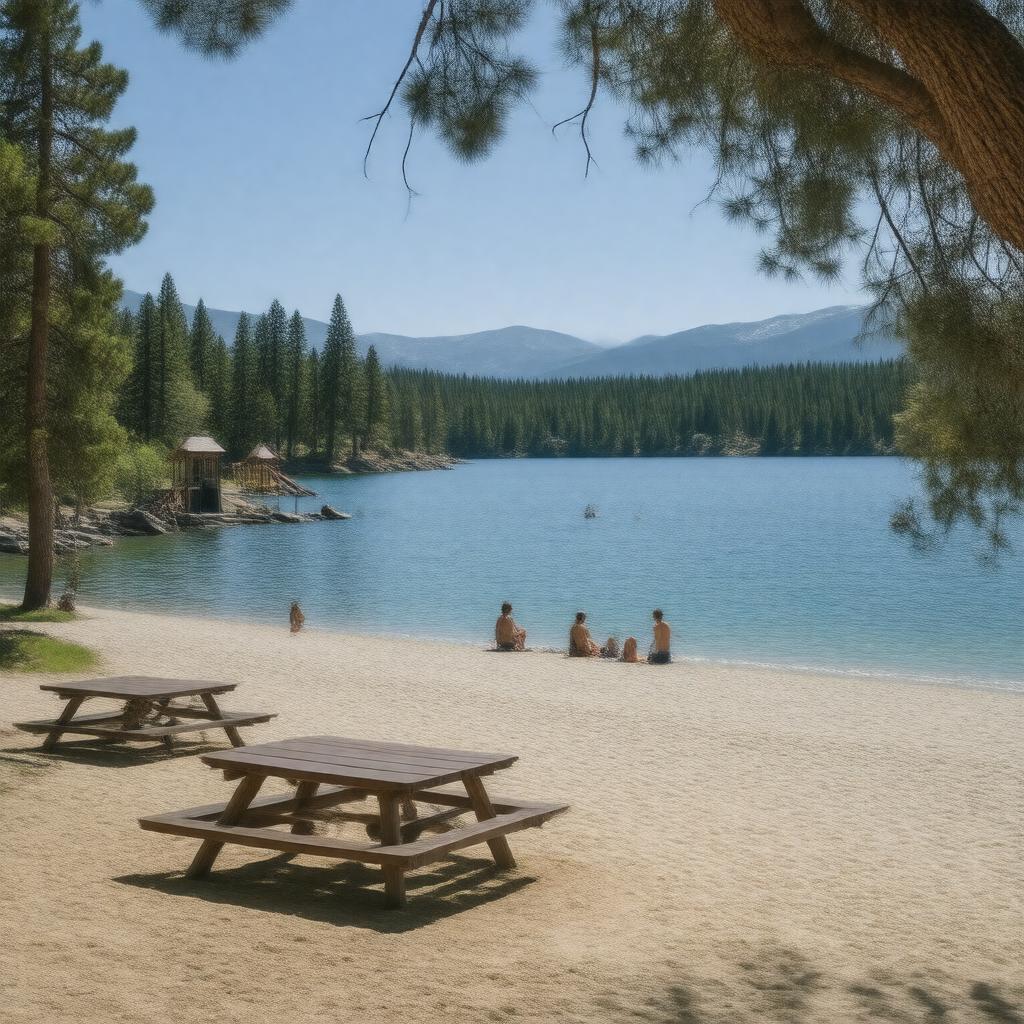 AI-created image of Veterans Park Beach