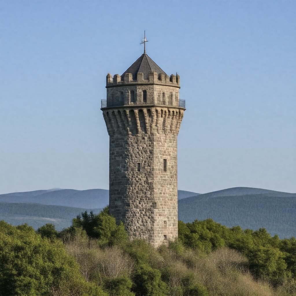 AI-created image of Veterans War Memorial Tower