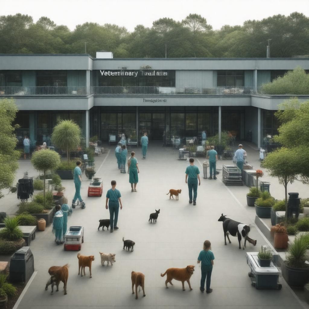 AI-created image of Veterinary Teaching Hospital