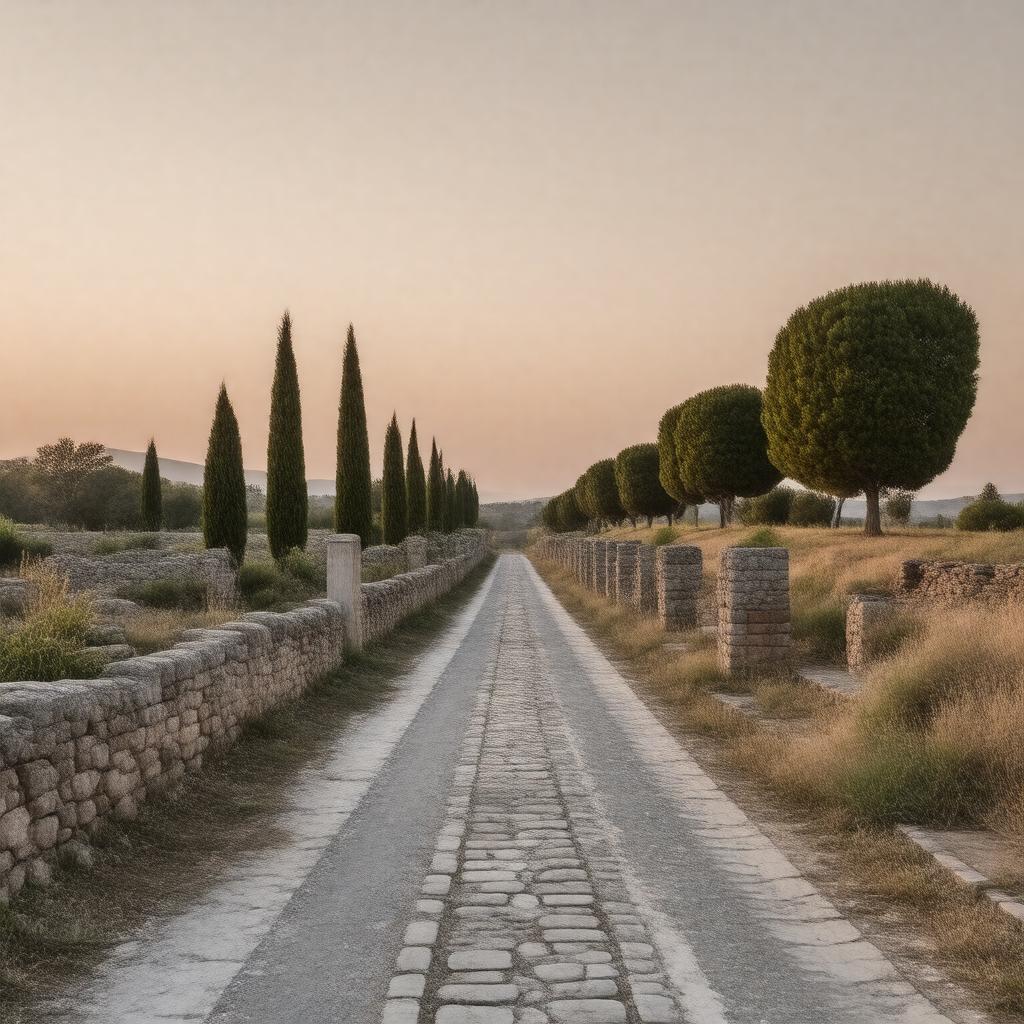 AI-created image of Via Appia