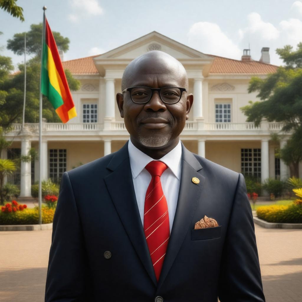 AI-created image of Vice President of Ghana