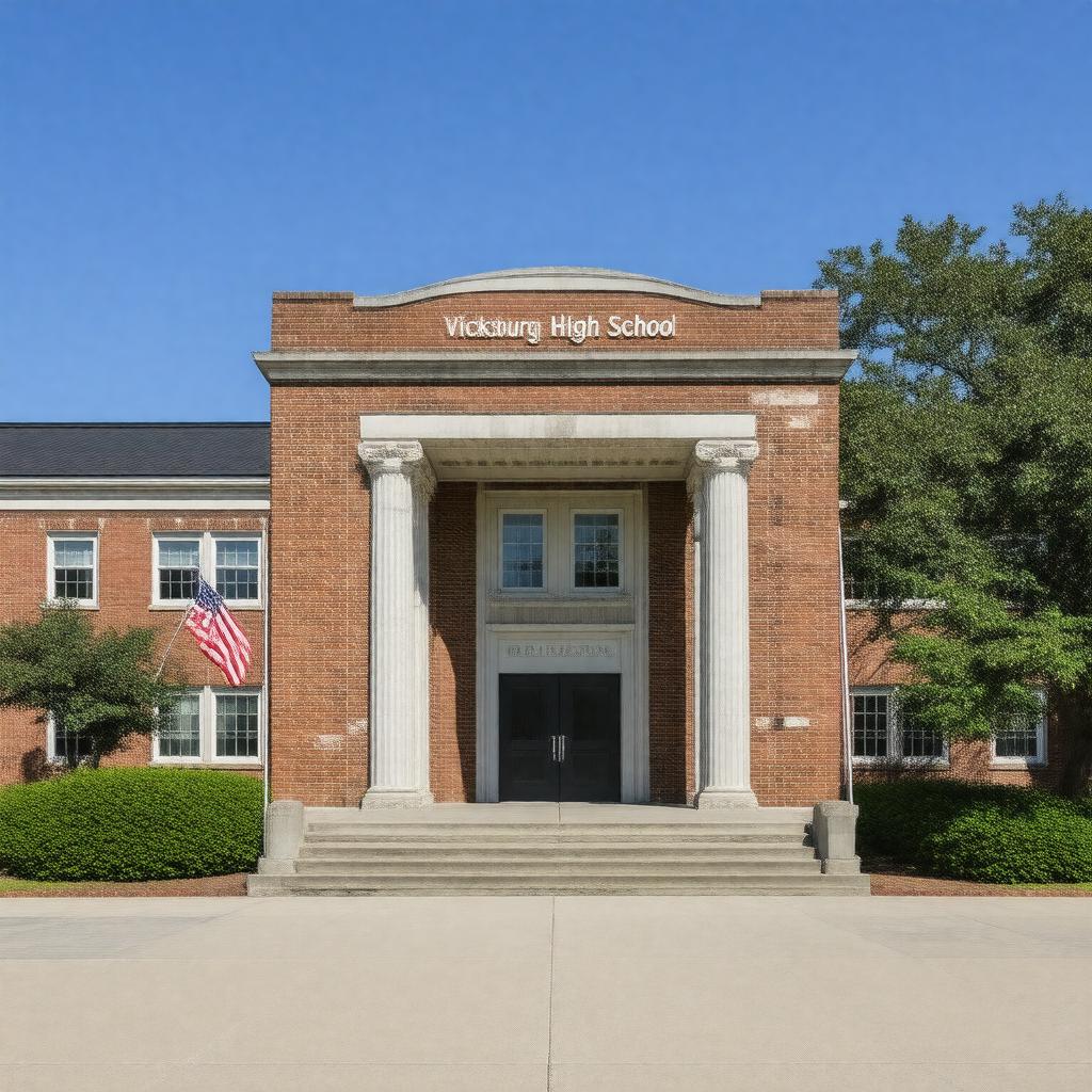 AI-created image of Vicksburg High School