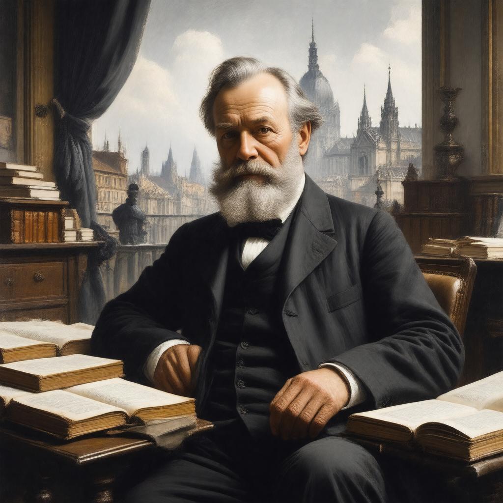 AI-created image of Victor Hugo