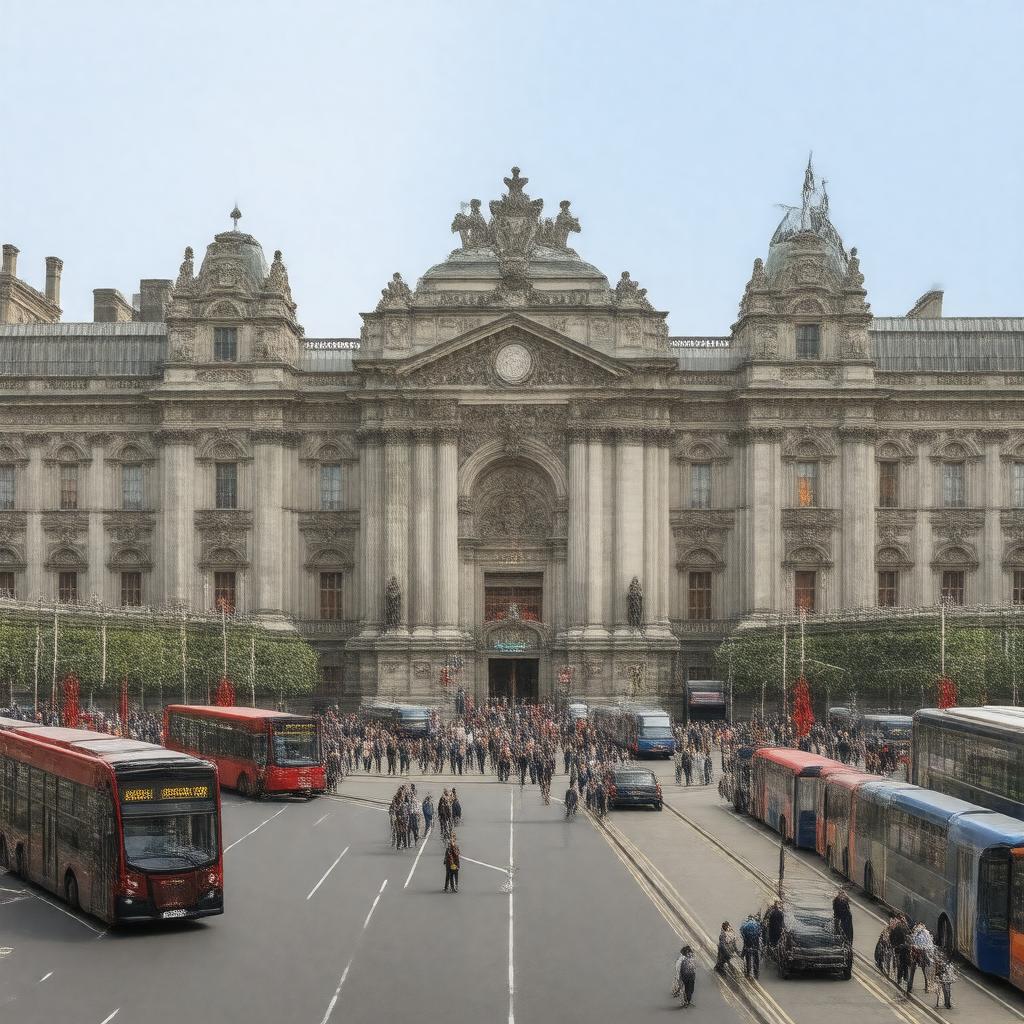 AI-created image of Victoria Coach Station