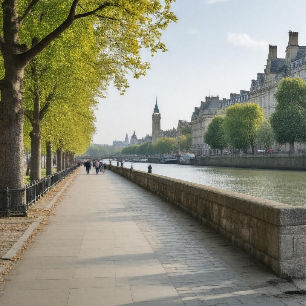 AI-created image of Victoria Embankment