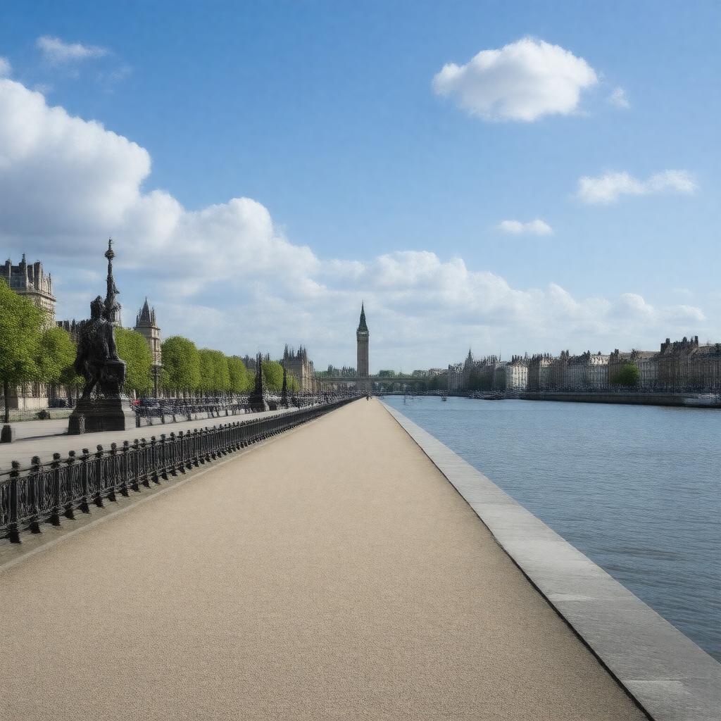 AI-created image of Victoria Embankment, London