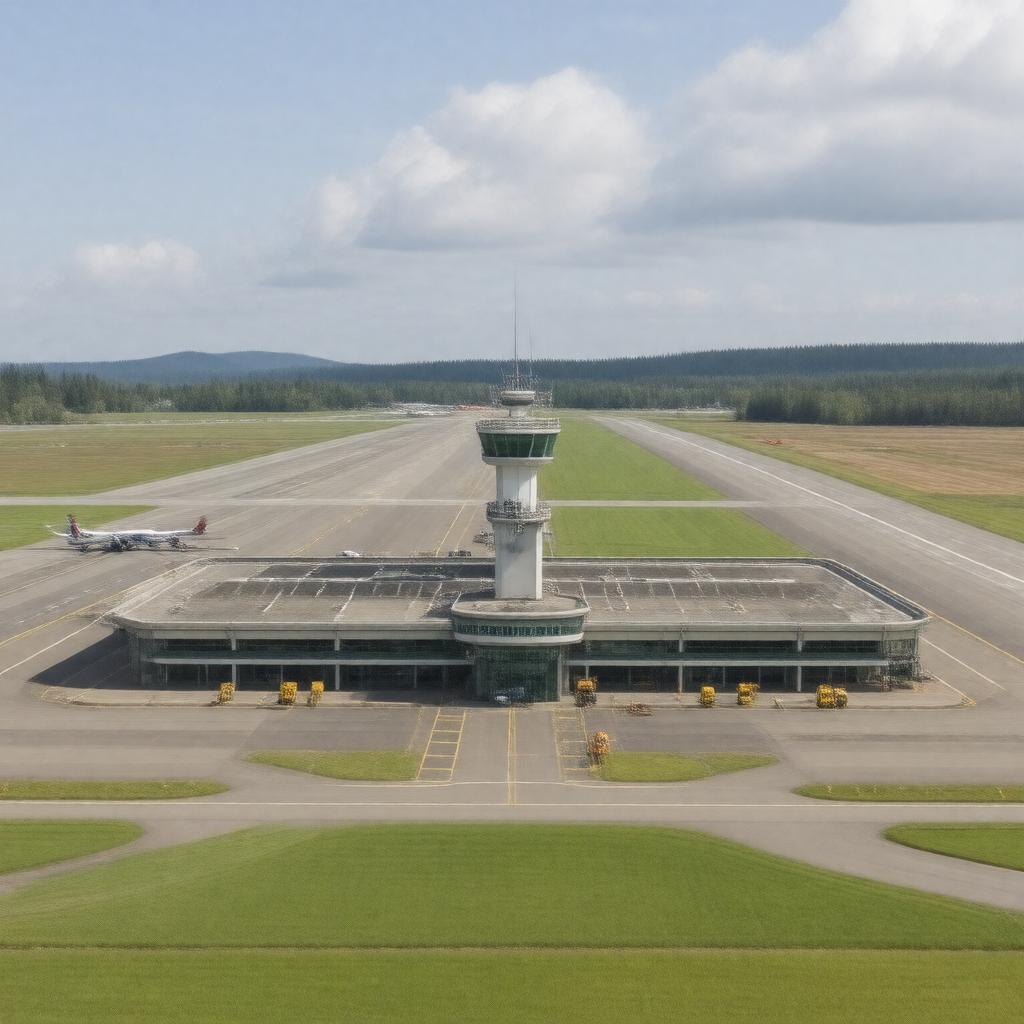 AI-created image of Victoria International Airport