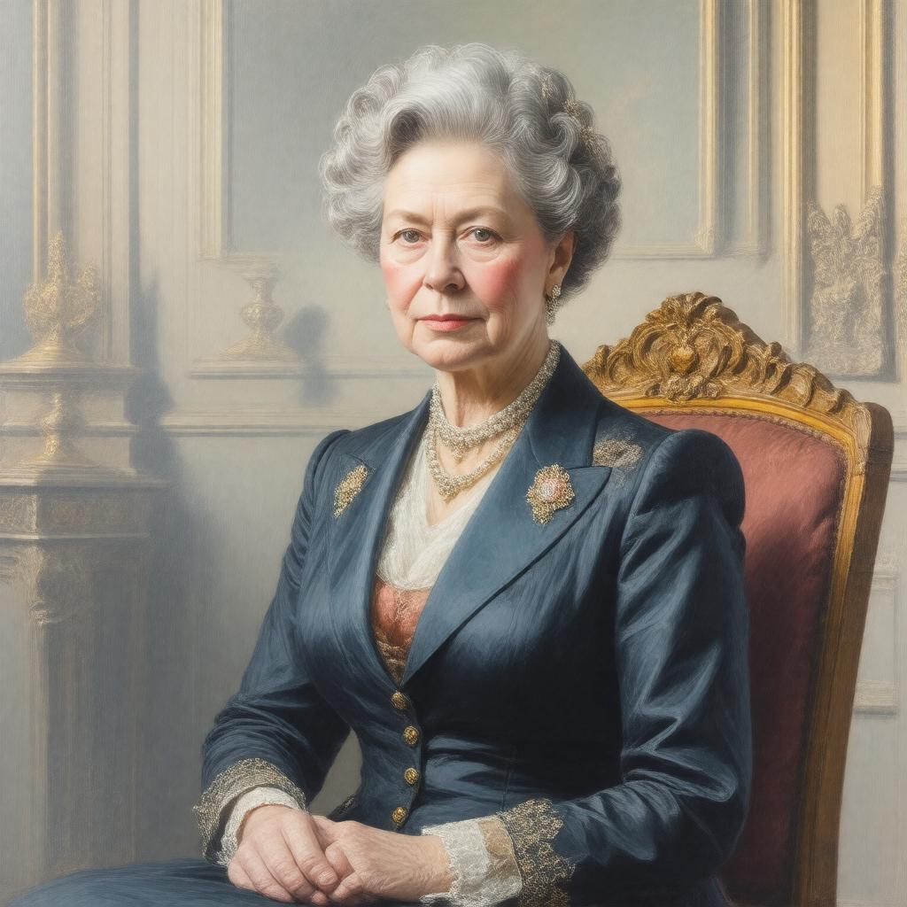 AI-created image of Victoria, Marchioness of Milford Haven