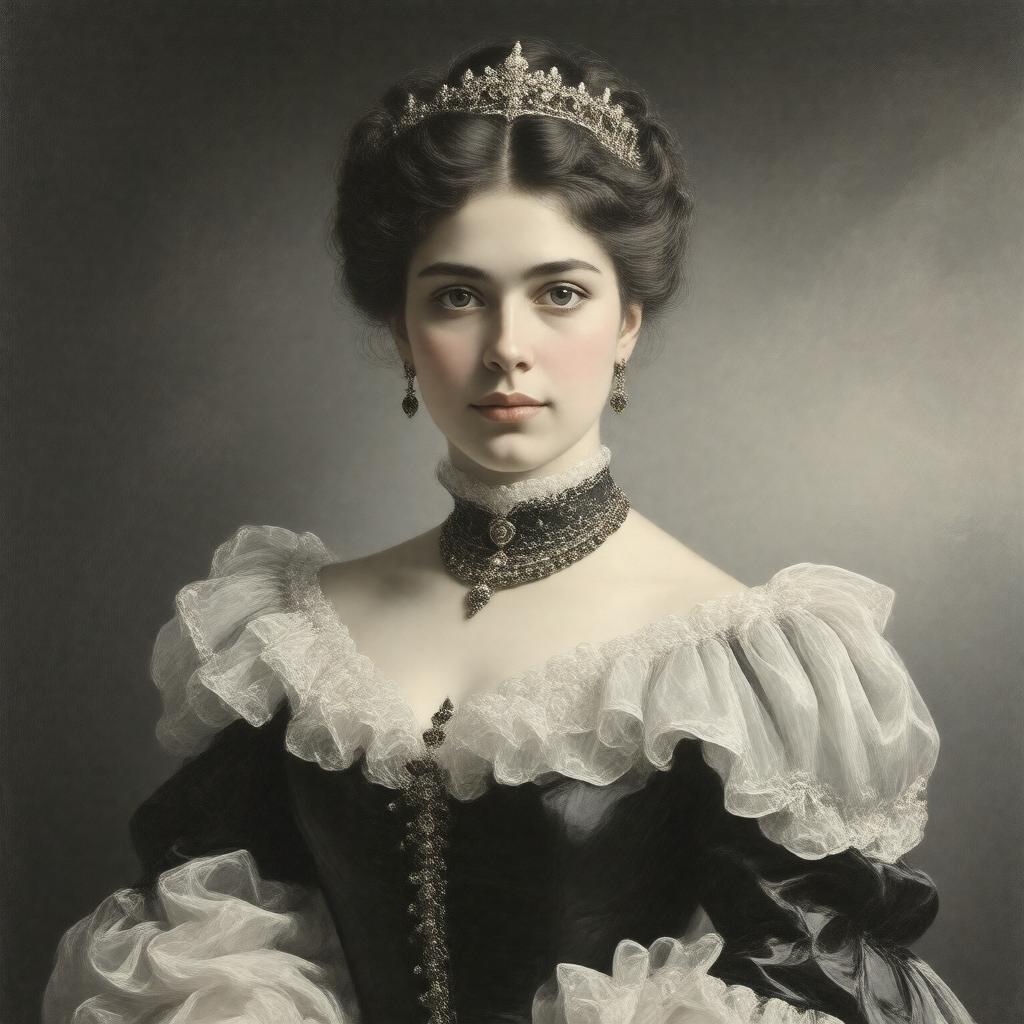 Click to view larger image AI-created image of Victoria Melita of Saxe-Coburg and Gotha