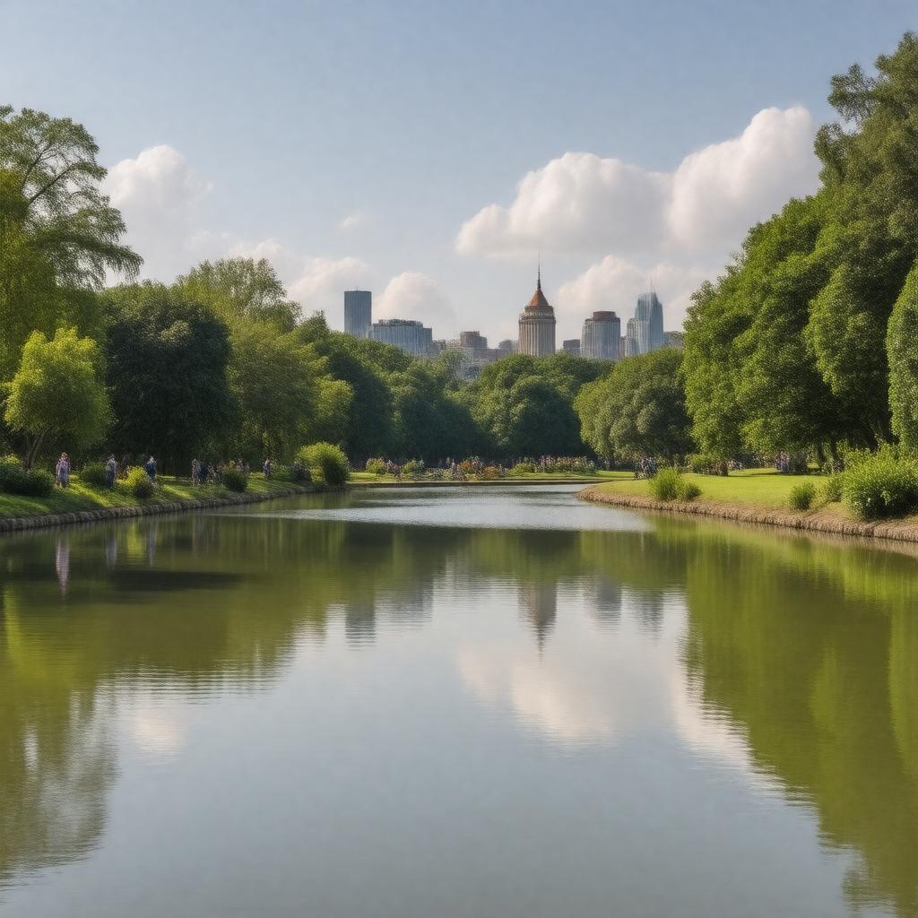 AI-created image of Victoria Park, London