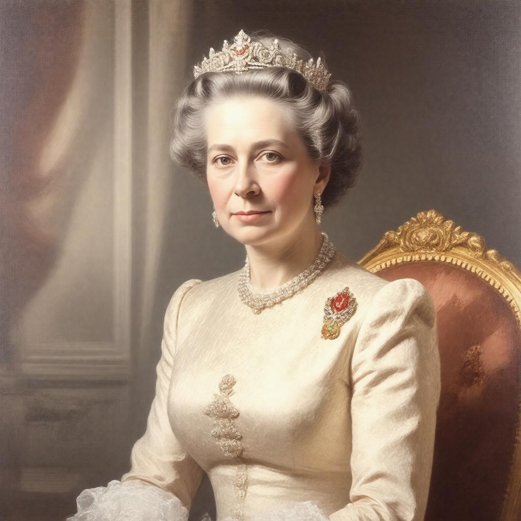 Click to view larger image AI-created image of Victoria, Princess Louis of Battenberg