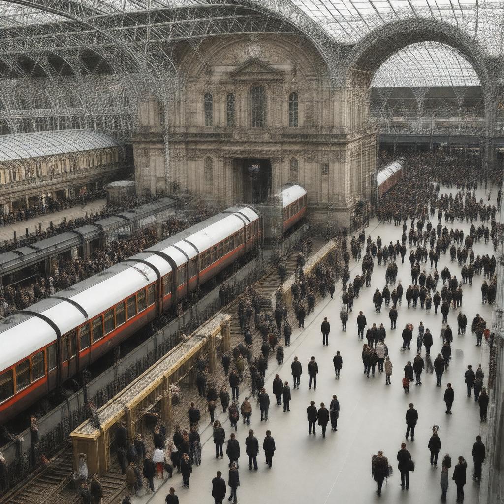AI-created image of Victoria station
