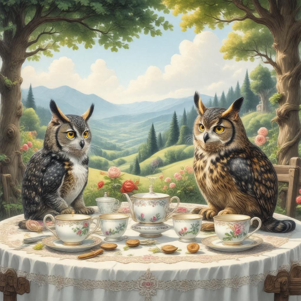 AI-created image of Victorian nonsense tradition