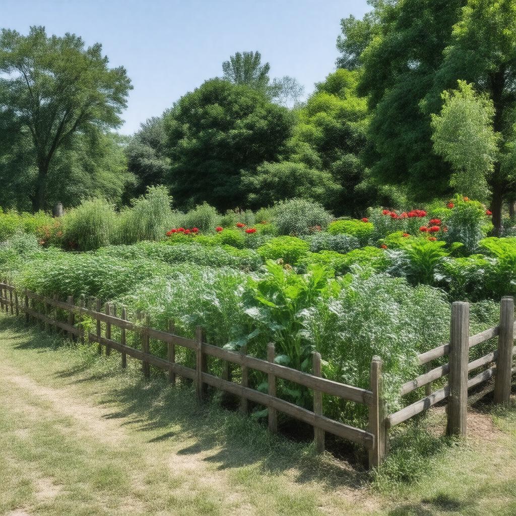 AI-created image of Victory Garden at the National Museum of American History