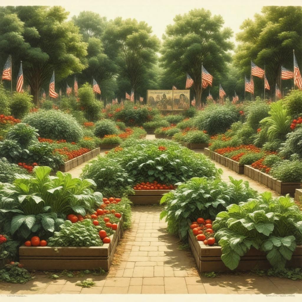 AI-created image of Victory Gardens