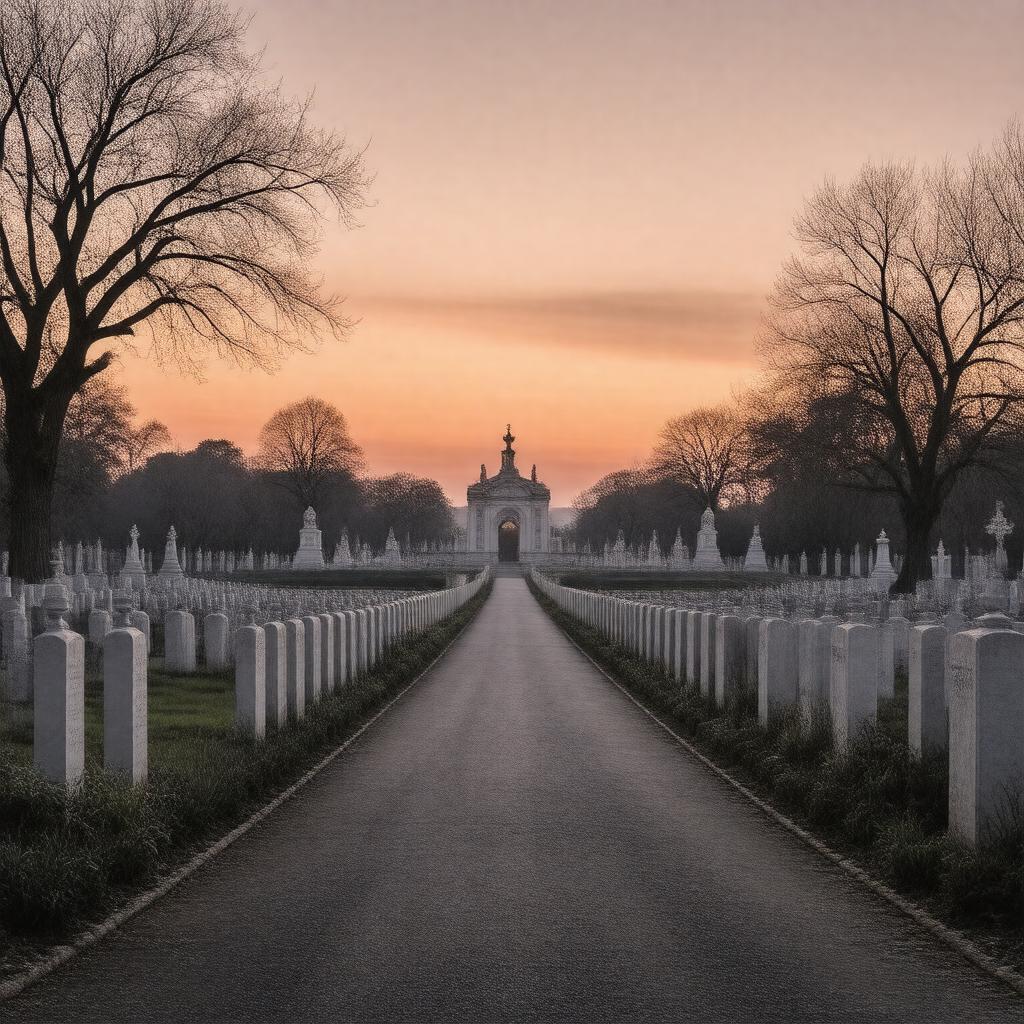 AI-created image of Vienna Central Cemetery