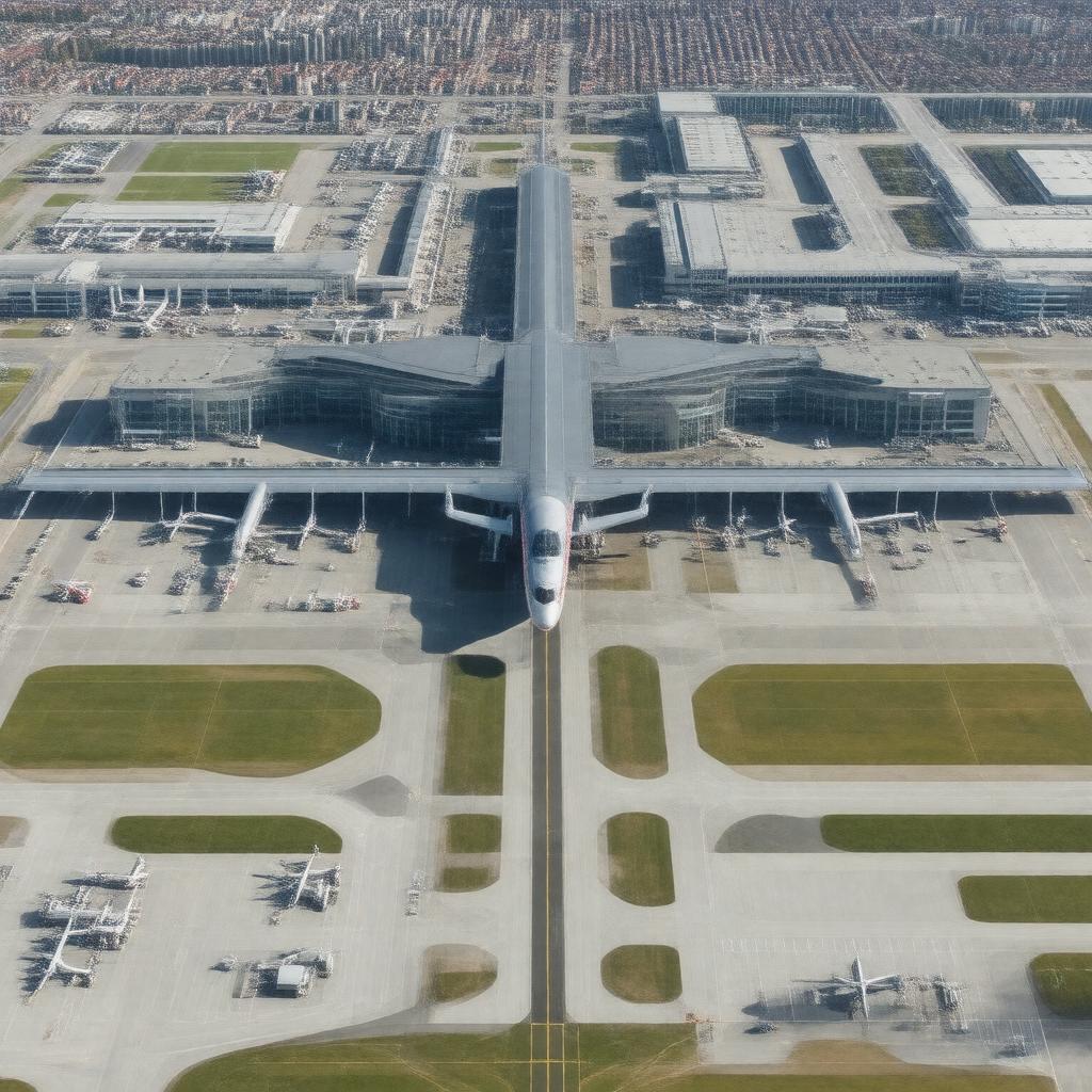 AI-created image of Vienna International Airport
