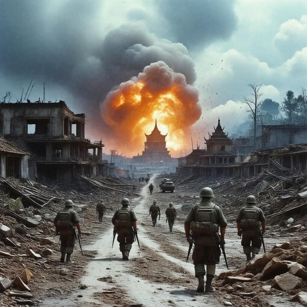 Click to view larger image AI-created image of Vietnam War