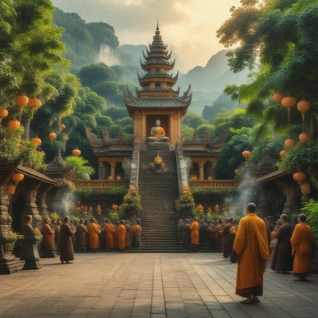 AI-created image of Vietnamese Buddhism