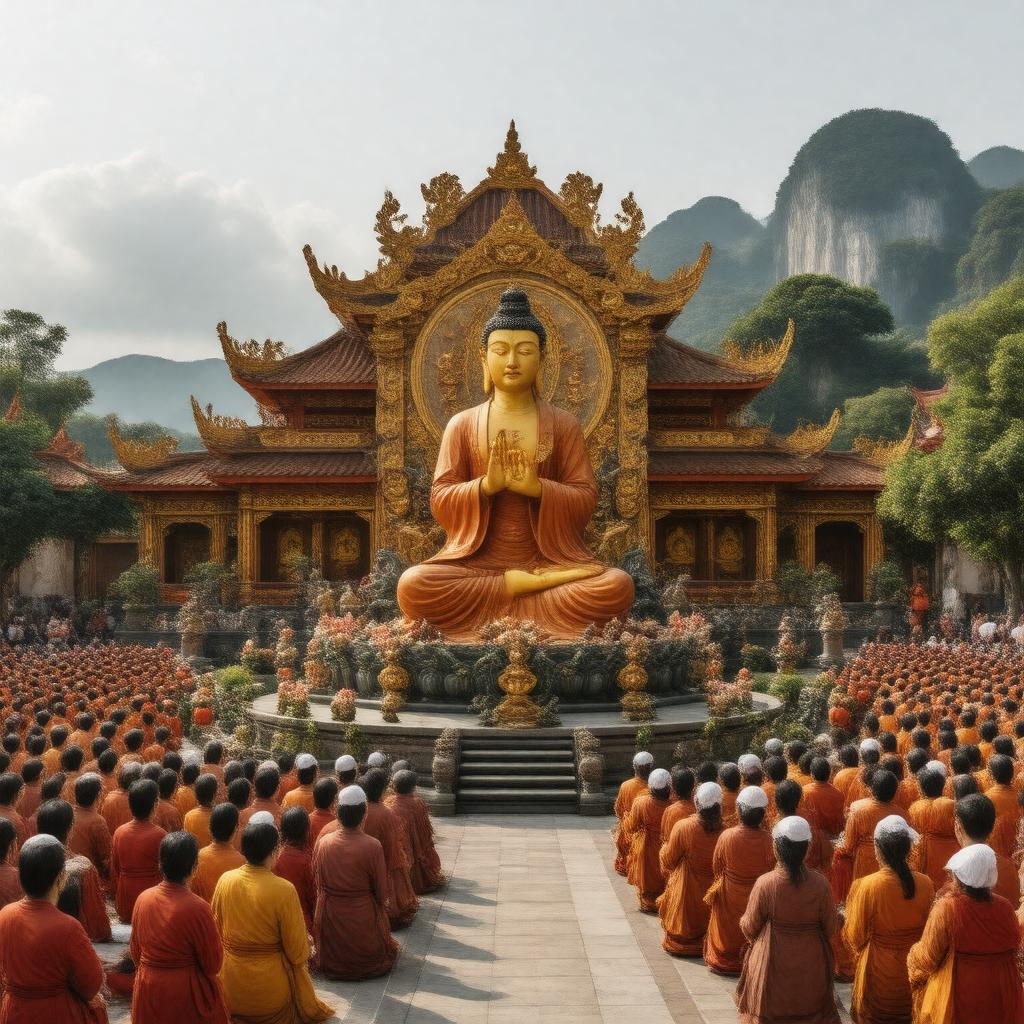 Click to view larger image AI-created image of Vietnamese Pure Land Buddhism