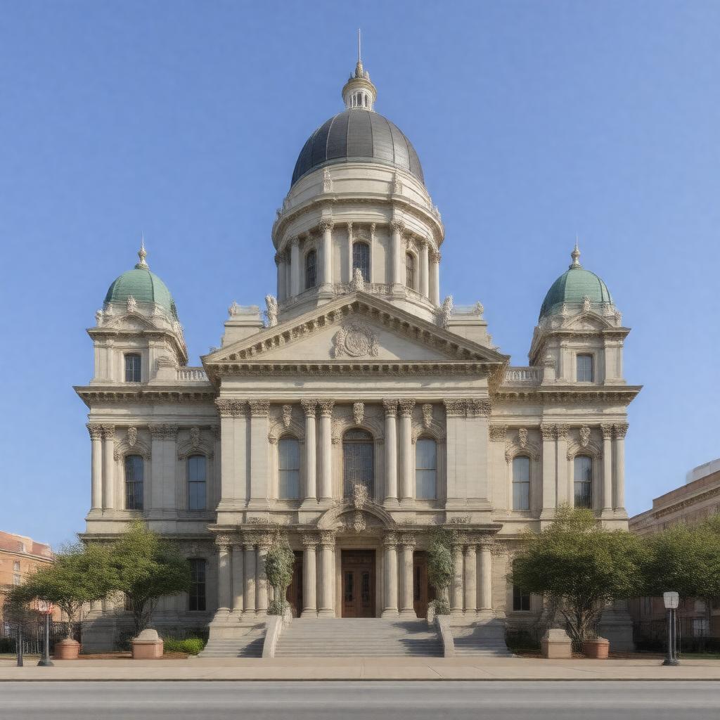 AI-created image of Vigo County Courthouse