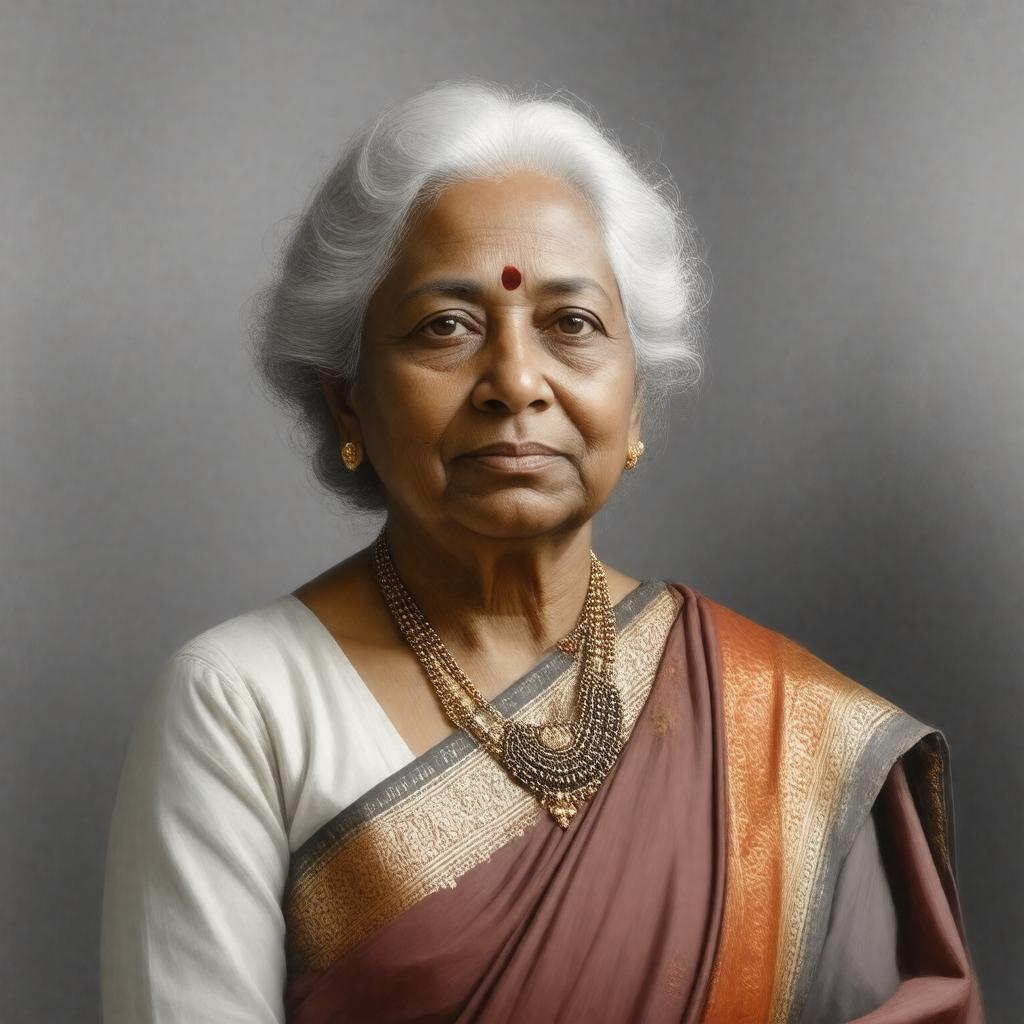 AI-created image of Vijaya Lakshmi Pandit