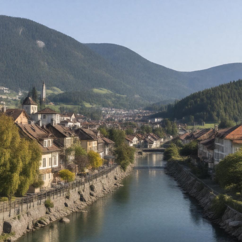 Click to view larger image AI-created image of Villach, Austria