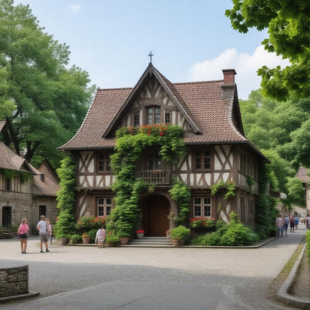 AI-created image of Village Hall