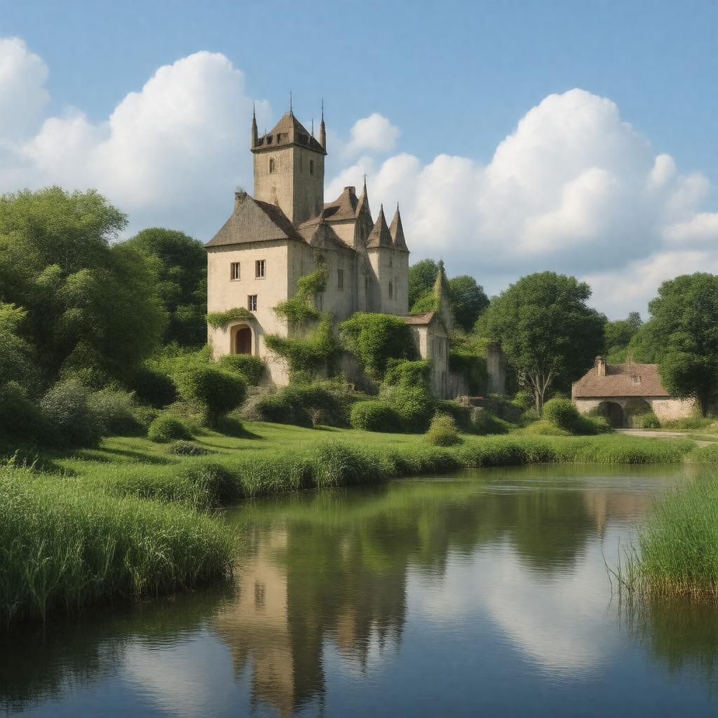 AI-created image of Villarceaux, France