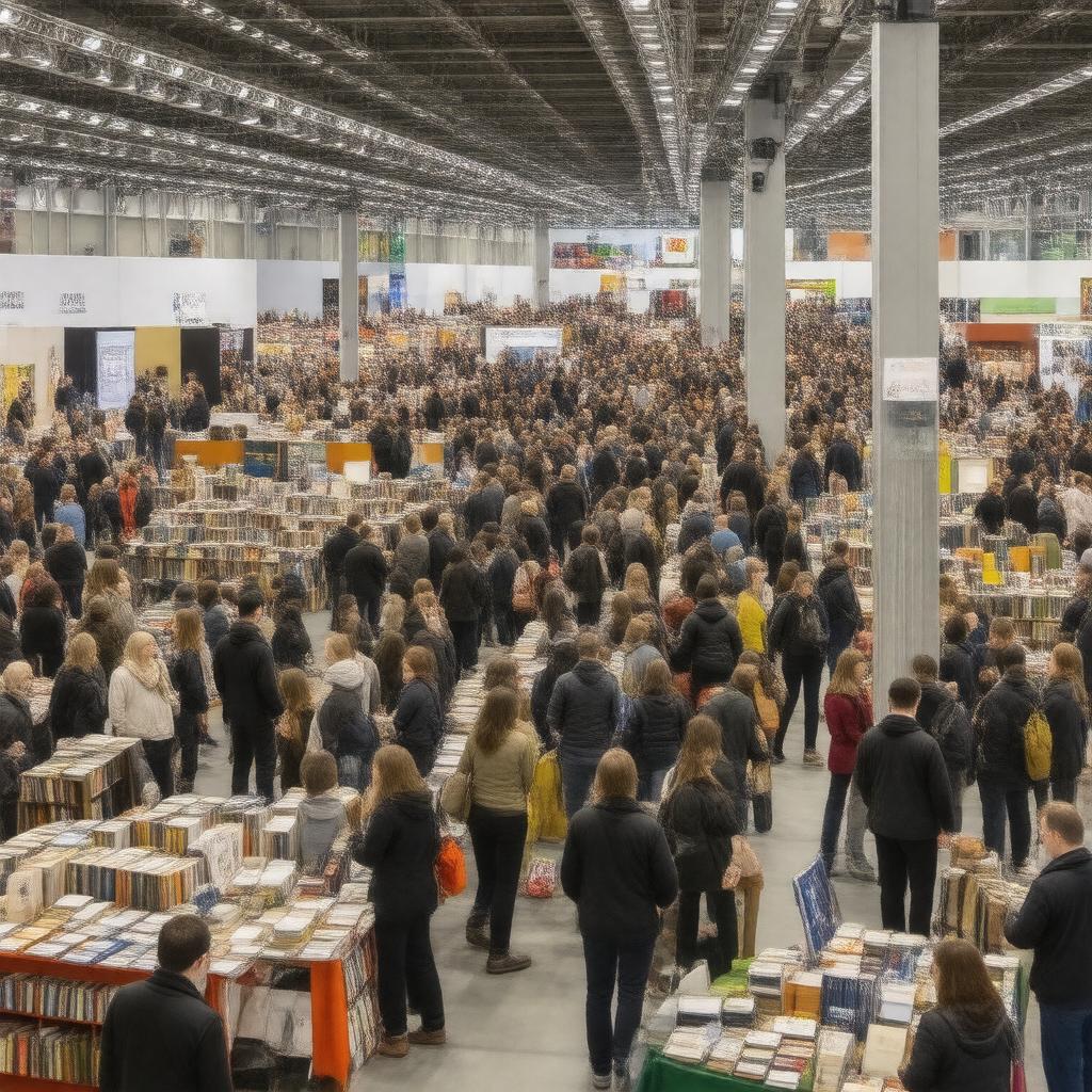 Click to view larger image AI-created image of Vilnius Book Fair