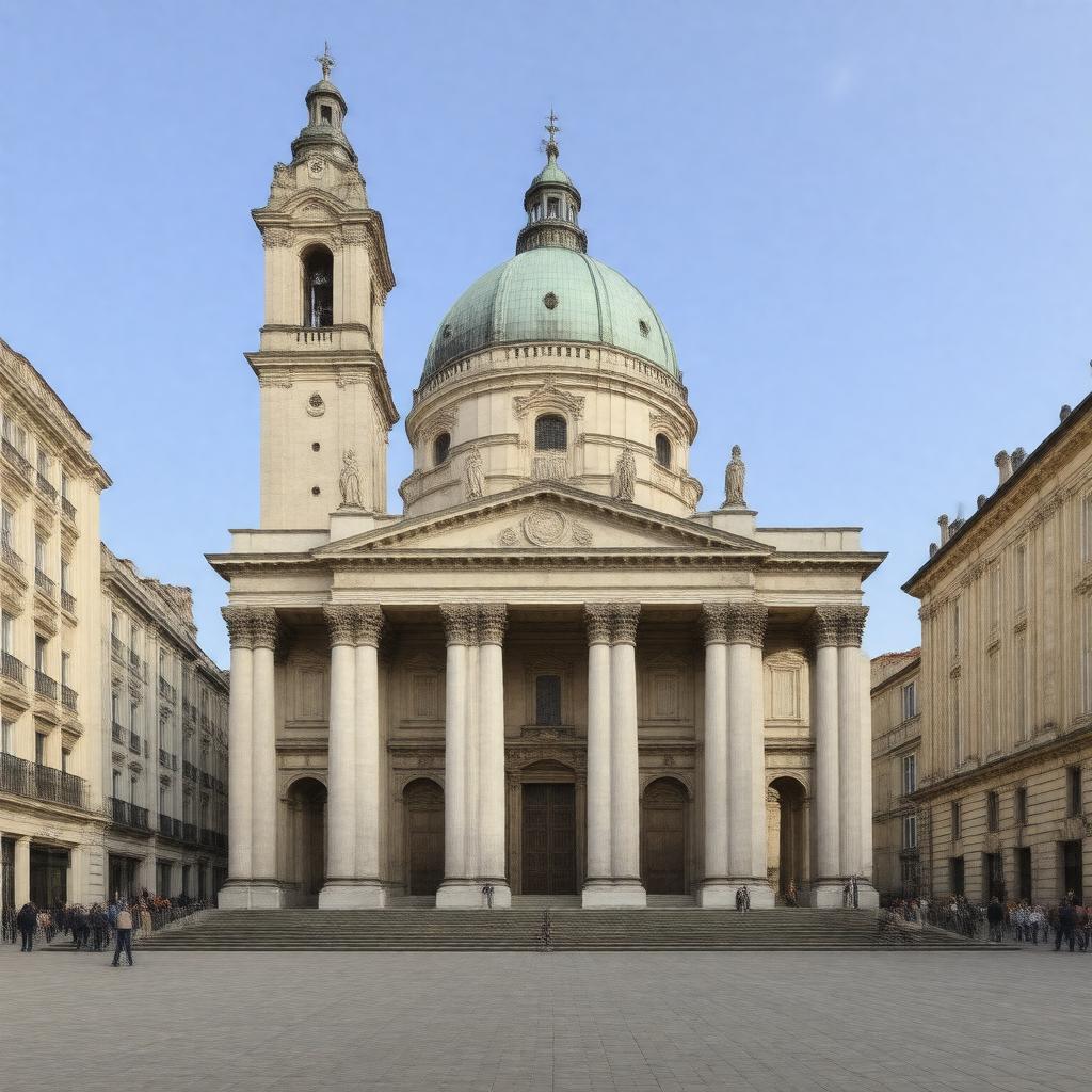 AI-created image of Vilnius Cathedral