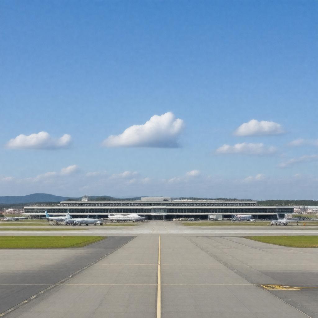 AI-created image of Vilnius International Airport