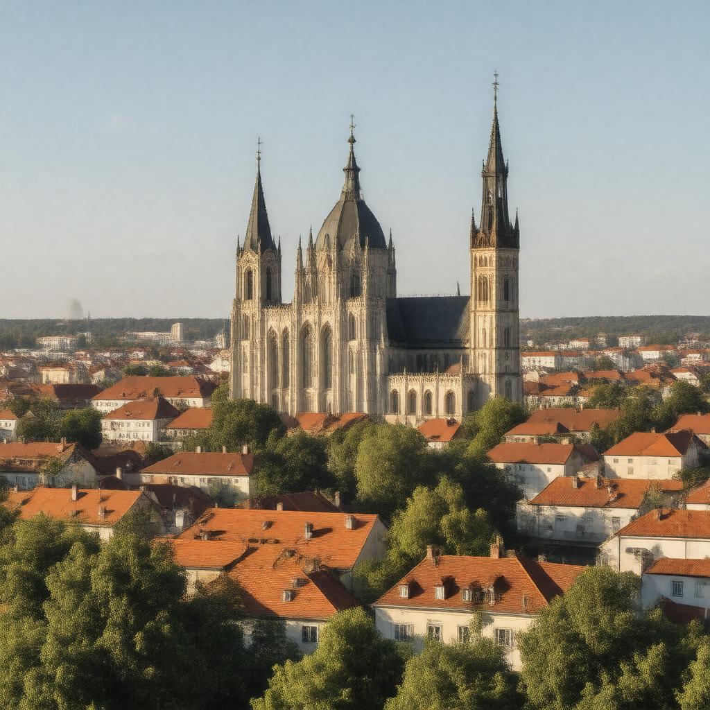 AI-created image of Vilnius, Lithuania