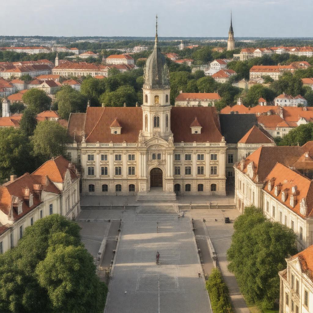 AI-created image of Vilnius University