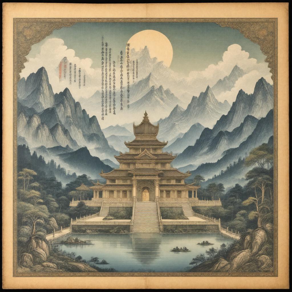 AI-created image of Vimalakirti Sutra