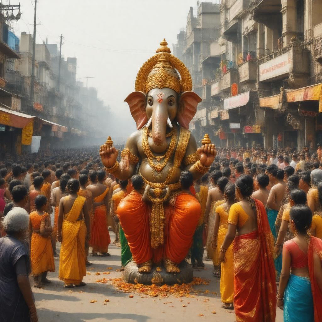 AI-created image of Vinayaka Chaturthi