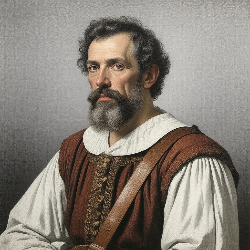 Click to view larger image AI-created image of Vincenzo Galilei (son)