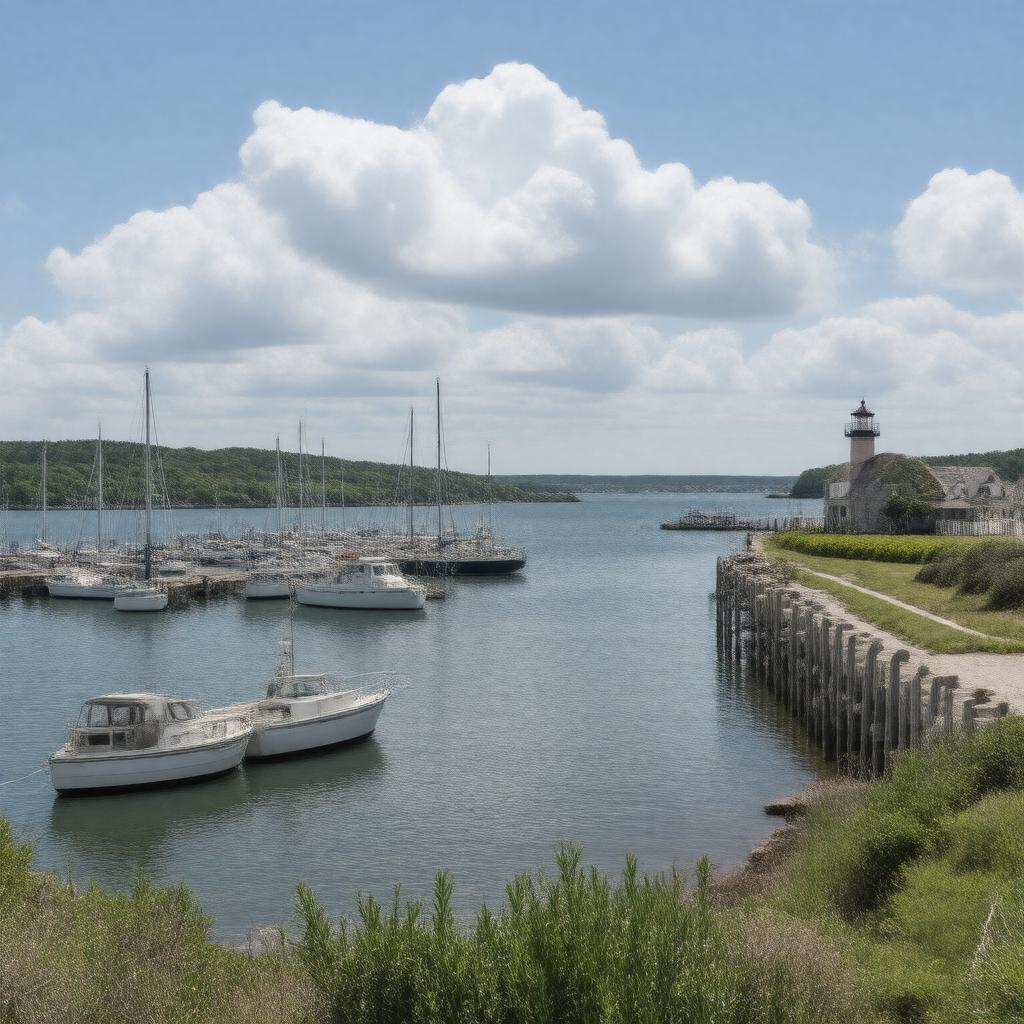 AI-created image of Vineyard Haven Harbor